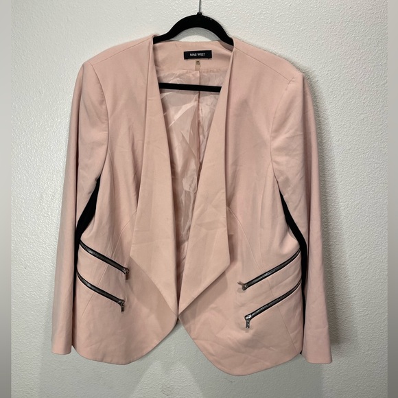 Nine West Blazer Set - Light Pink and Red with Black Accents - Picture 2 of 9